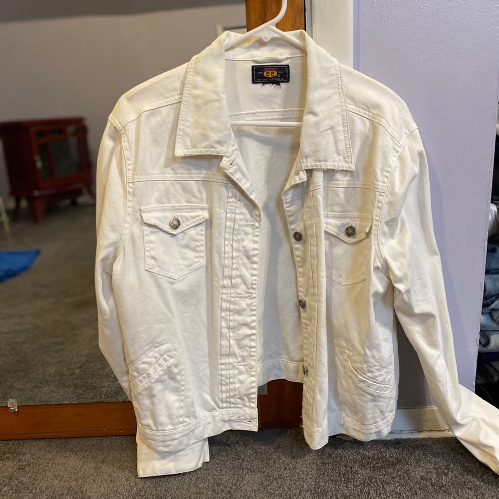 White Jean Jacket size XL
